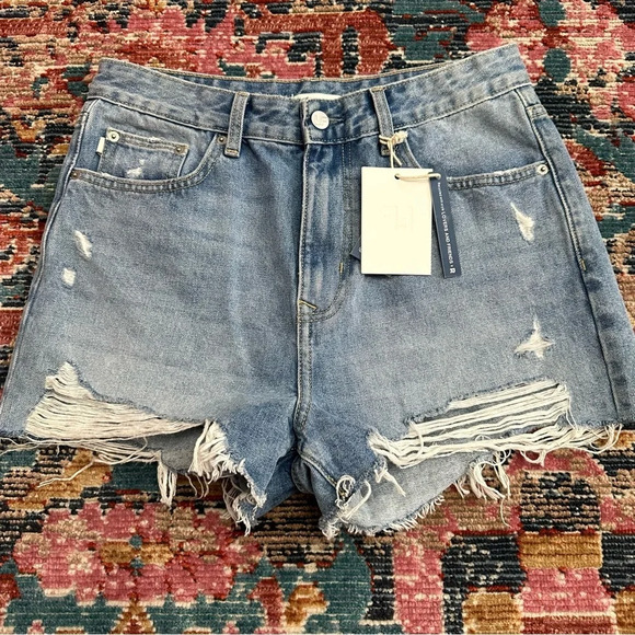Lovers + Friends Pants - Lovers And Friends Hi Rise Cut Off Jack Shorts NWT Size 29